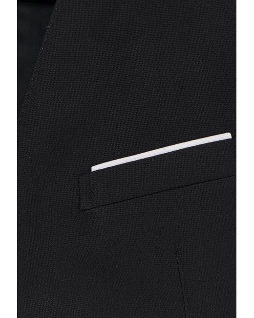 Tom Ford Black Wool-Blend Buttoned Blazer