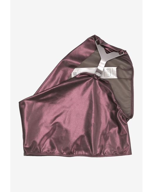 Rick Owens Purple Hydra Asymmetric Bikini Top