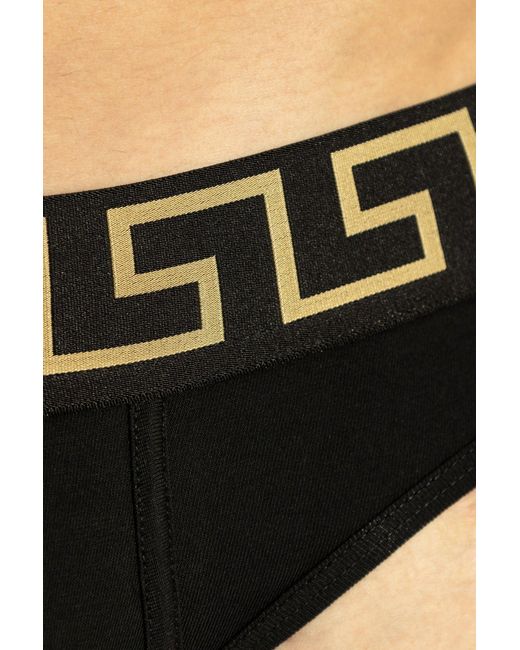 Versace Black Two-Pack Briefs for men