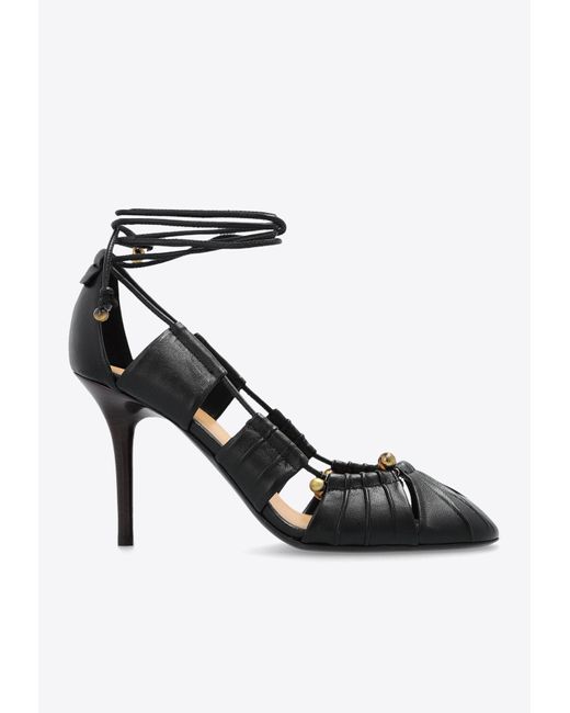 Oli 90 Python-Effect Leather Pumps main image 0