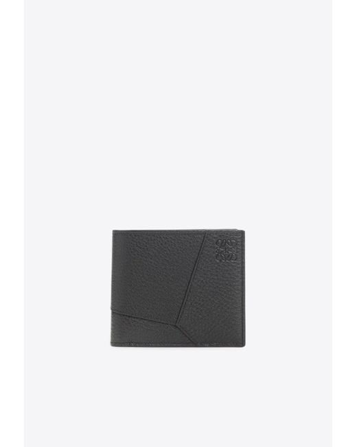 Loewe White Puzzle Edge Bi-Fold Wallet