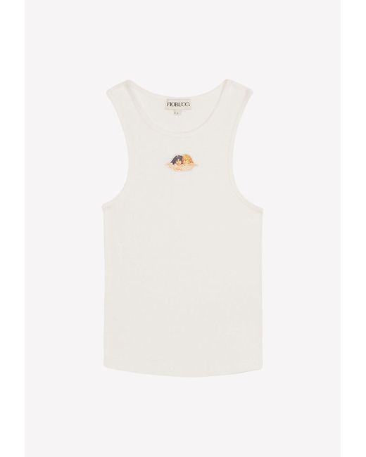 Fiorucci Vintage Wash Angel Tank Top in White Lyst