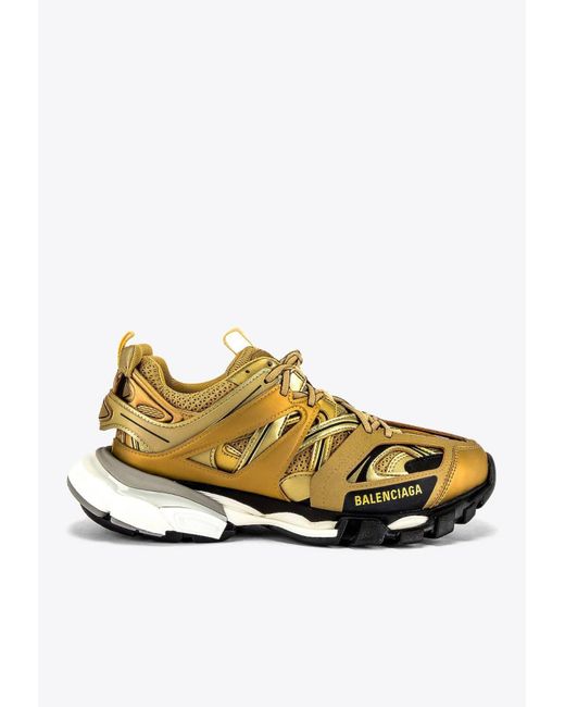 balenciaga metallic track sneakers