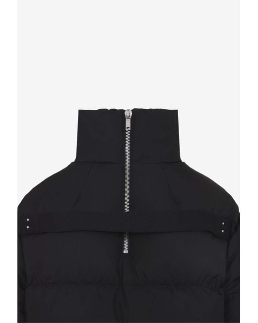 Moncler Black Cyclopic Oversized Cropped Down Jacket