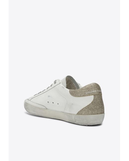 Golden Goose Deluxe Brand White Super-Star Low-Top Sneakers