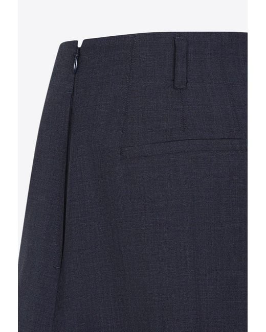 Givenchy Blue Classic Wool Shorts