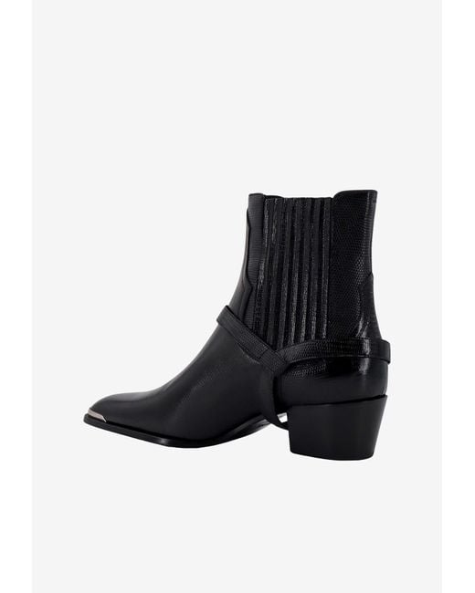 Céline Black Isaac Leather Boots for men