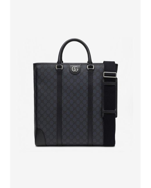 Gucci Black Medium Ophidia Gg Top Handle Bag for men