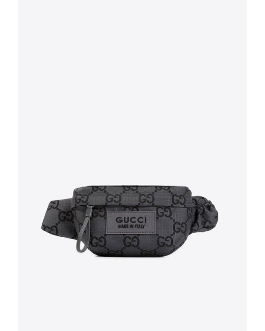 Gucci White All-Over Logo Belt Bag for men