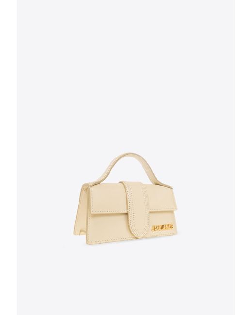 Jacquemus White Le Bambino Leather Top Handle Bag