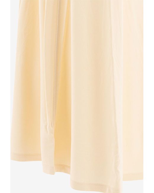 Totême  Natural Elasticated Fluid Midi Skirt