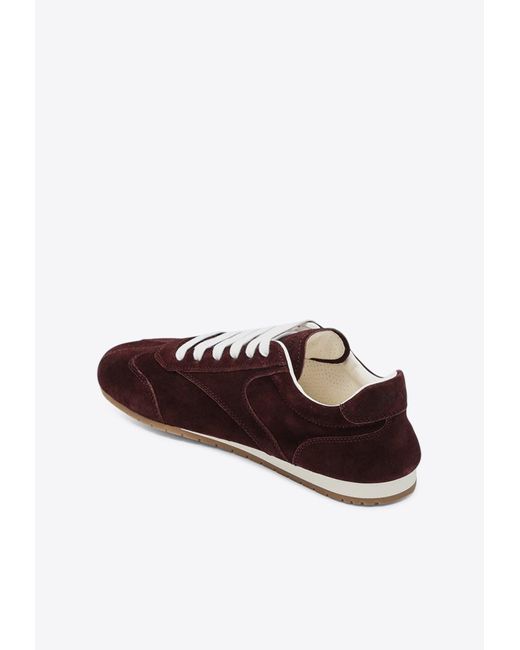 Prada Brown Suede Sneakers