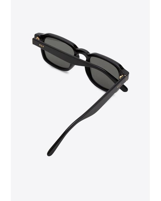 Retrosuperfuture Black Luce Geometric Sunglasses for men