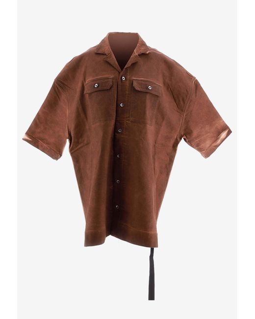 Rick Owens Brown Magnum Tommy Shirt for men