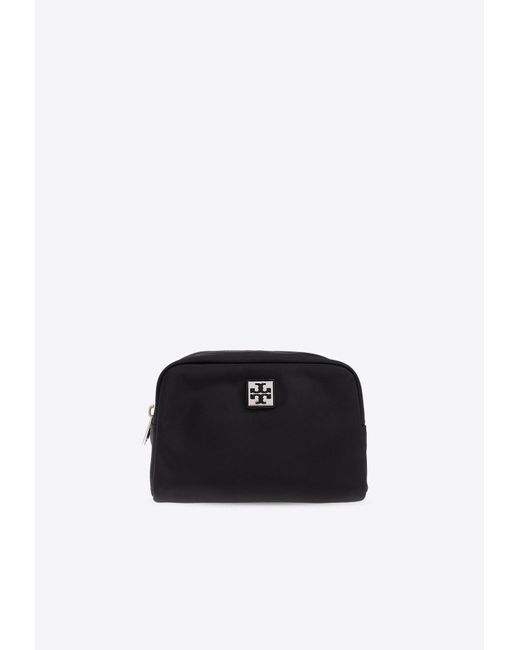 Tory Burch Black Virginia Logo Pouch Bag
