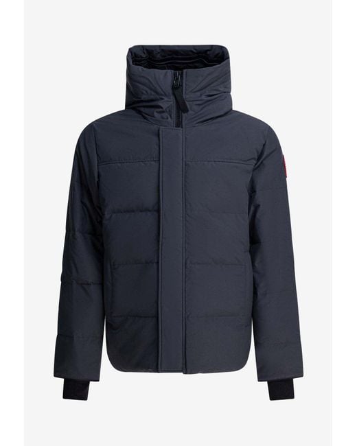 Canada Goose Blue Macmillan Down Hooded Jacket for men