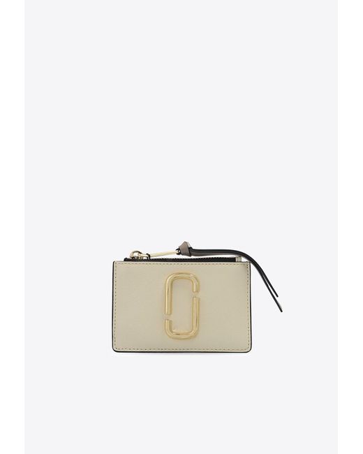Marc Jacobs Natural The Snapshot Leather Cardholder
