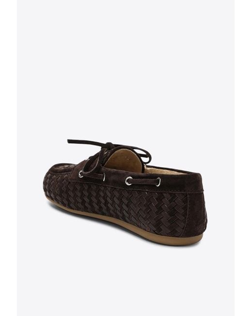 Miu Miu White Suede And Leather Loafers