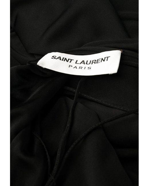 Saint Laurent Black Maxi Sleeveless Dress