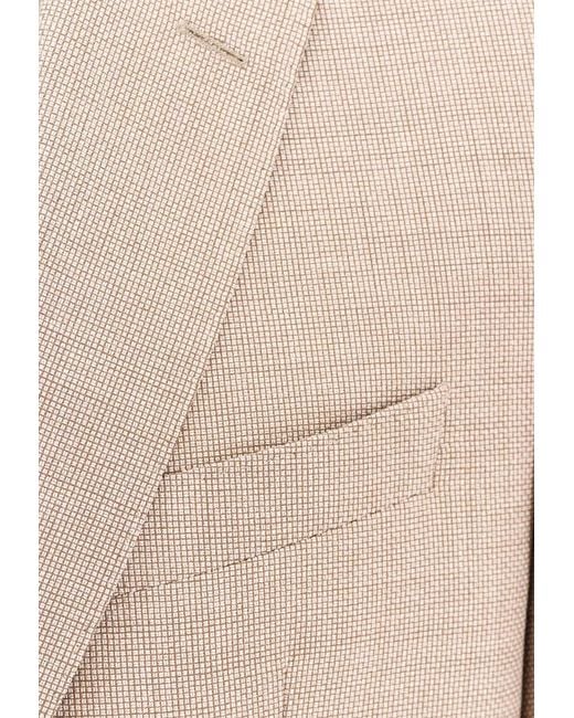 Boss Natural Wool-Blend Single-Breasted Blazer for men