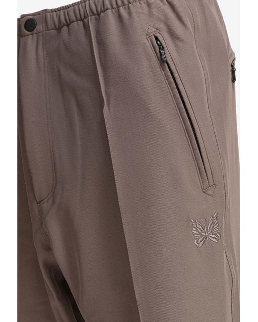 Needles Brown Boot-Cut Straight-Leg Pants for men