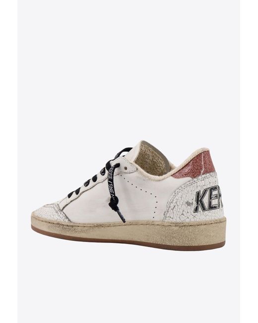 Golden Goose Deluxe Brand White Ball Star Leather Low-Top Sneakers