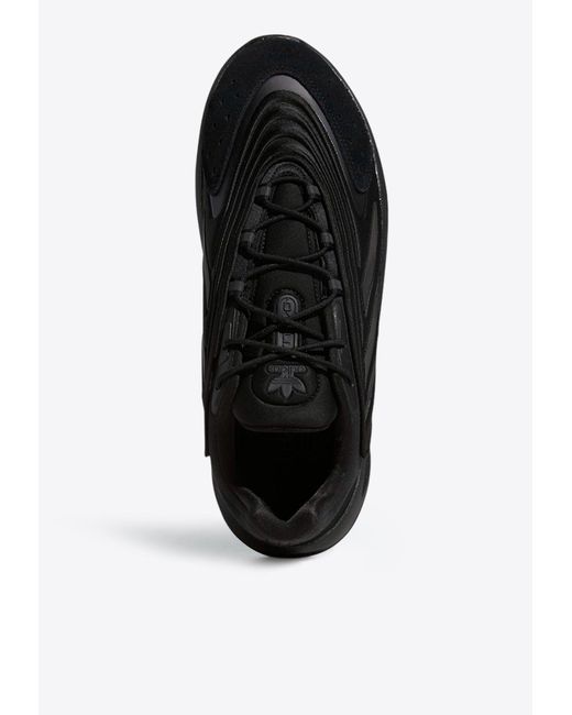 Adidas Originals Black Ozelia Low-Top Sneakers for men