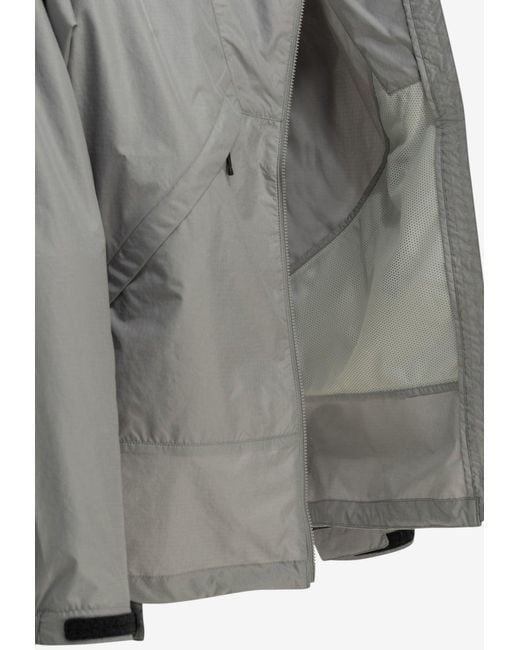 Goldwin Gray Rip-Stop Windbreaker Jacket for men
