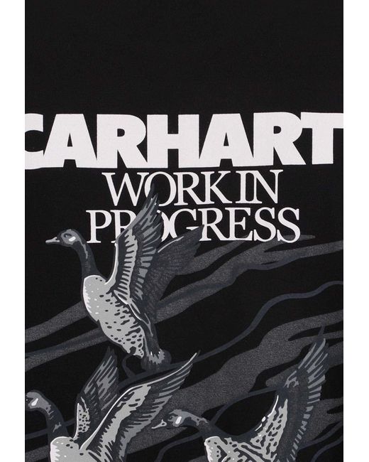Carhartt Black Logo-Printed Ducks T-Shirt for men