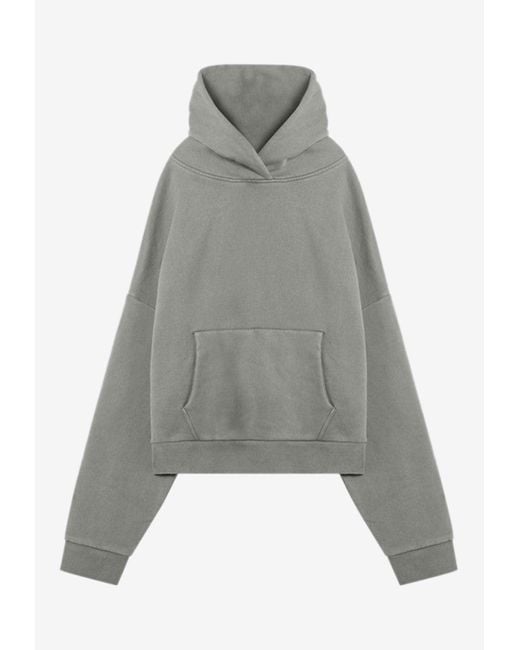 Entire studios Gray Oversized Hooded Sweatshirt for men