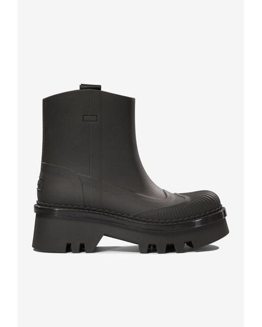 Chloé Black Raina Rain Boots