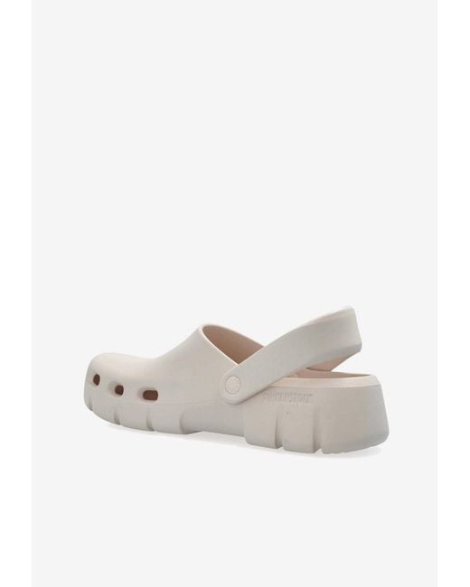 Birkenstock White Flow Chunky Clogs for men