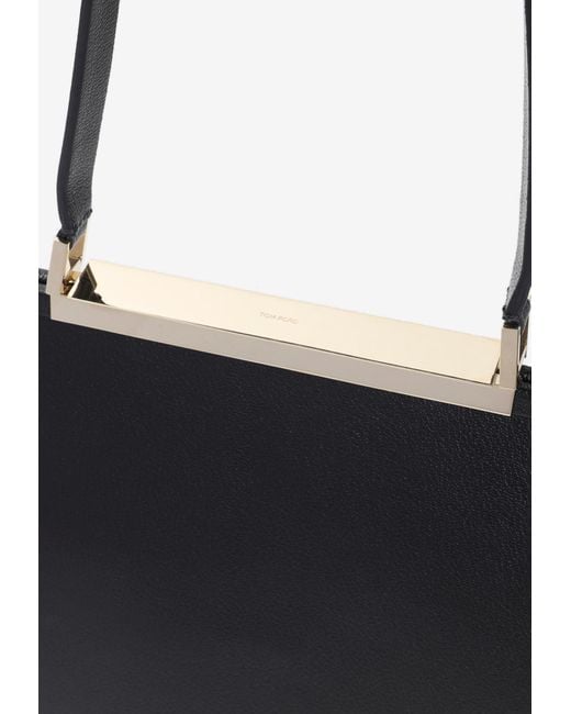 Tom Ford Black Patrick Leather Shoulder Bag