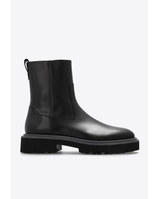 Ferragamo Black ‘Fulvio’ Ankle Boots for men