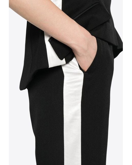 MERYLL ROGGE Black Wool Tailored Pants