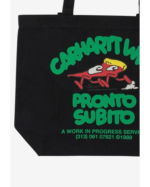 Carhartt Black Pronto Canvas Tote Bag for men