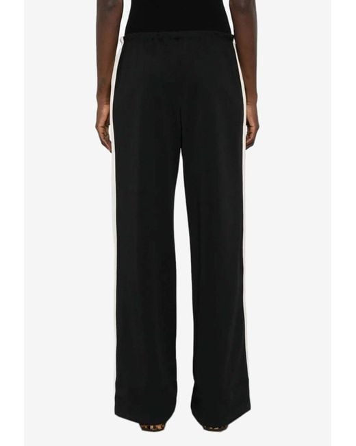 Palm Angels Black Signature Logo Track Pants