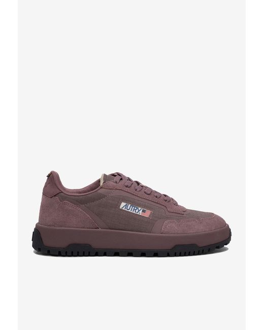 Autry Brown Wildpace Low-Top Sneakers for men