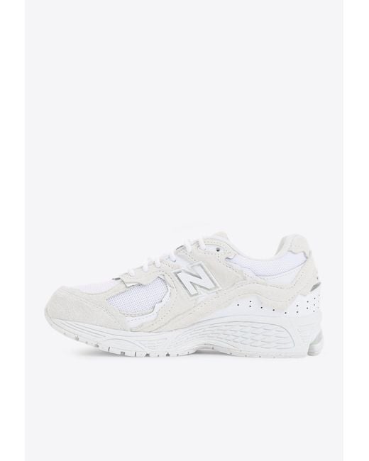 New Balance White 2002 Low-Top Sneakers