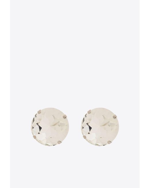 Moschino White Pearl Clip-On Earrings