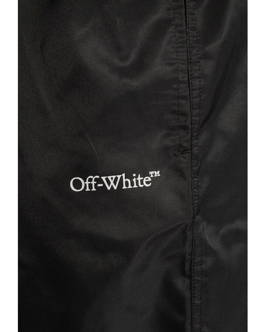Off-White c/o Virgil Abloh Black Logo Swim Shorts for men