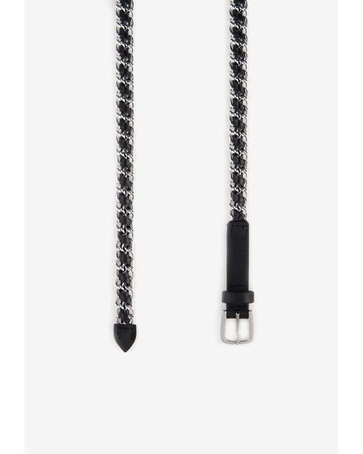 Ba&sh Metallic Brooke Braided Chained Belt
