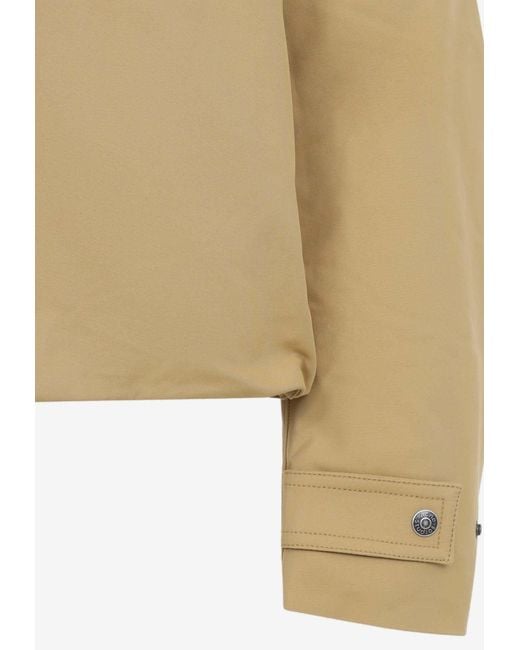 Acne Natural Buttoned Bomber Jacket for men