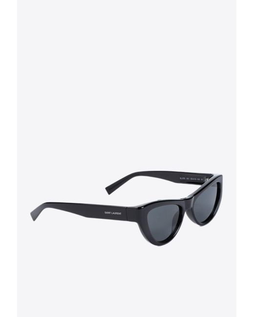 Saint Laurent White Sl 676 Cat-Eye Sunglasses