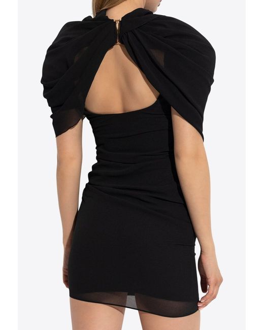 Jacquemus Black La Castagna Mini Dress