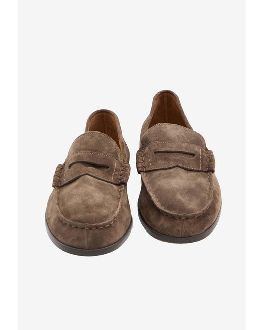 Common Projects Brown Soft Suede Loafers for men