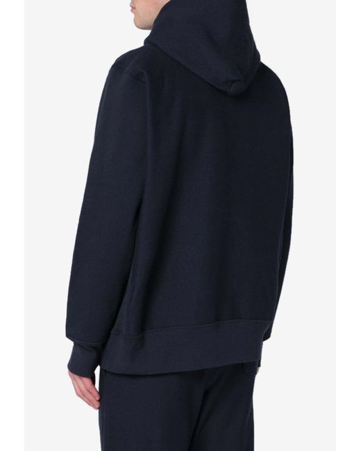 Champion Blue Reverse Weave Hooded Sweatshirt for men