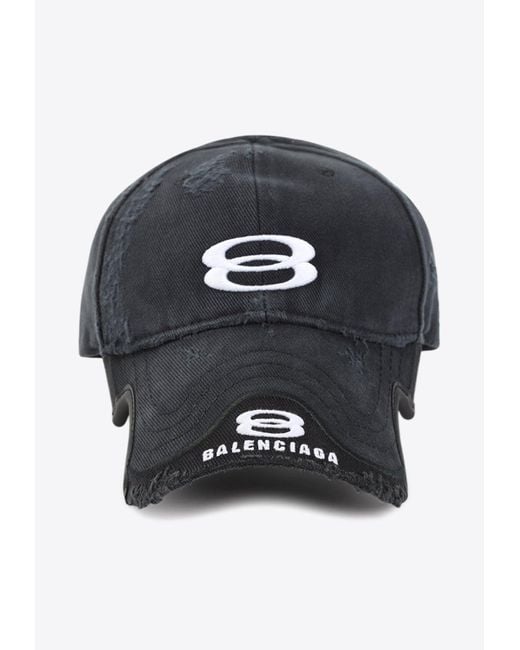 Balenciaga Double Unity Cap in Blue for Men | Lyst