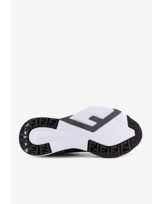 Fendi Black Flow Slip-On Sneakers for men