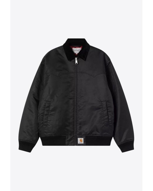 Carhartt Black Santa Fe Zip-Up Jacket for men